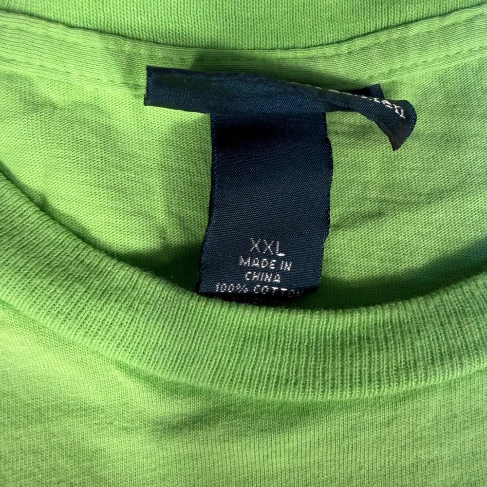 Vintage Polo Ralph Lauren T Shirt XXL Green Crew Neck Tee Cotton Pony Logo Y2K